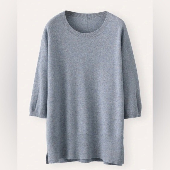 POETRY Women’s SCOOP-NECK TUNIC.  Pure 100% cashmere size 8. EUC! 😍😍😍 - Picture 1 of 14